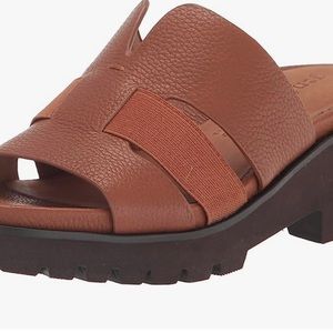 Gentle Souls Cognac Anja slides— size 7.5 M